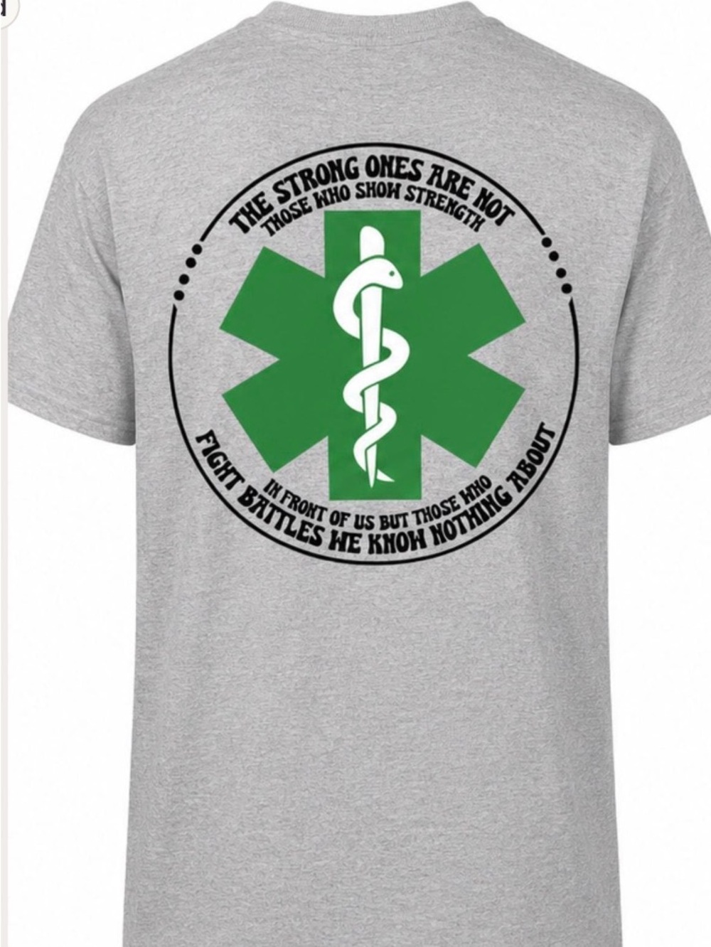 EMS Mental Health Awareness Gray Short-Sleeve Tee
